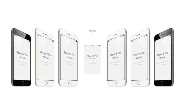 iPhone 6 Plus Vector PSD Mockup