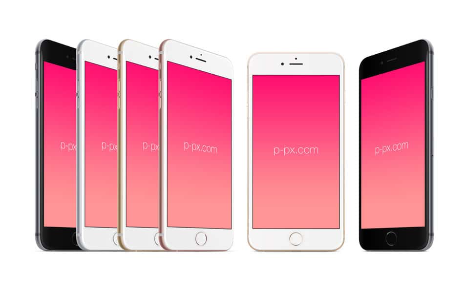 iPhone 6S Plus Vector PSD Mockup