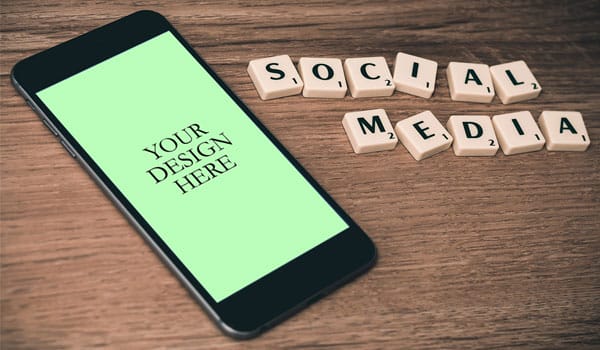 iPhone 6S Social Media Mockup