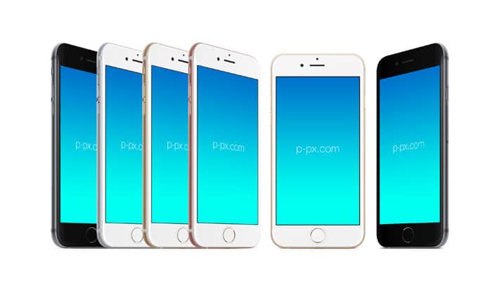 iPhone 6S Vector PSD Mockup