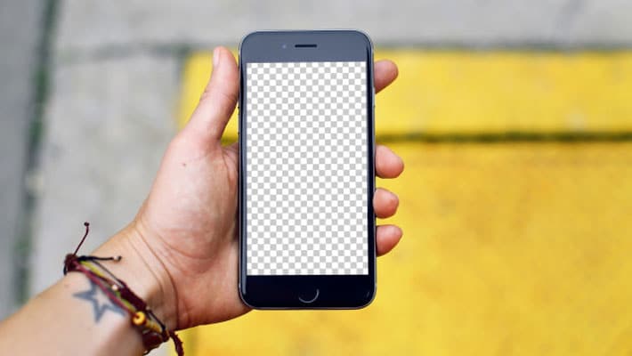 iPhone 7 Mockup on the Street