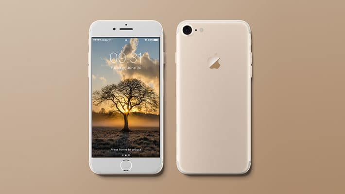 iPhone Free PSD Mockup