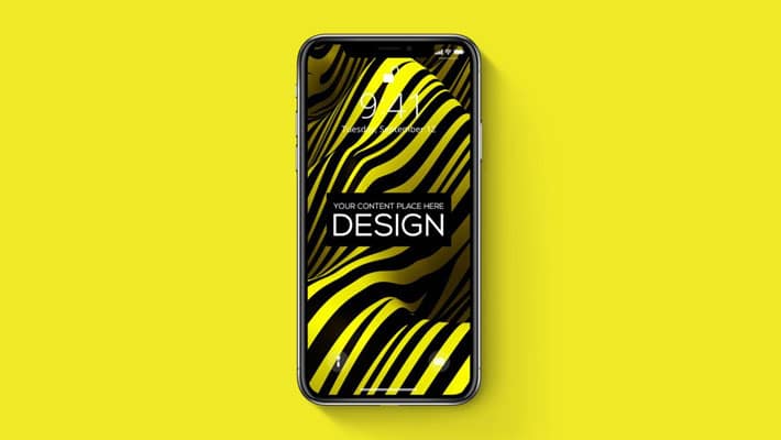iPhone-X Realistic PSD Mockup