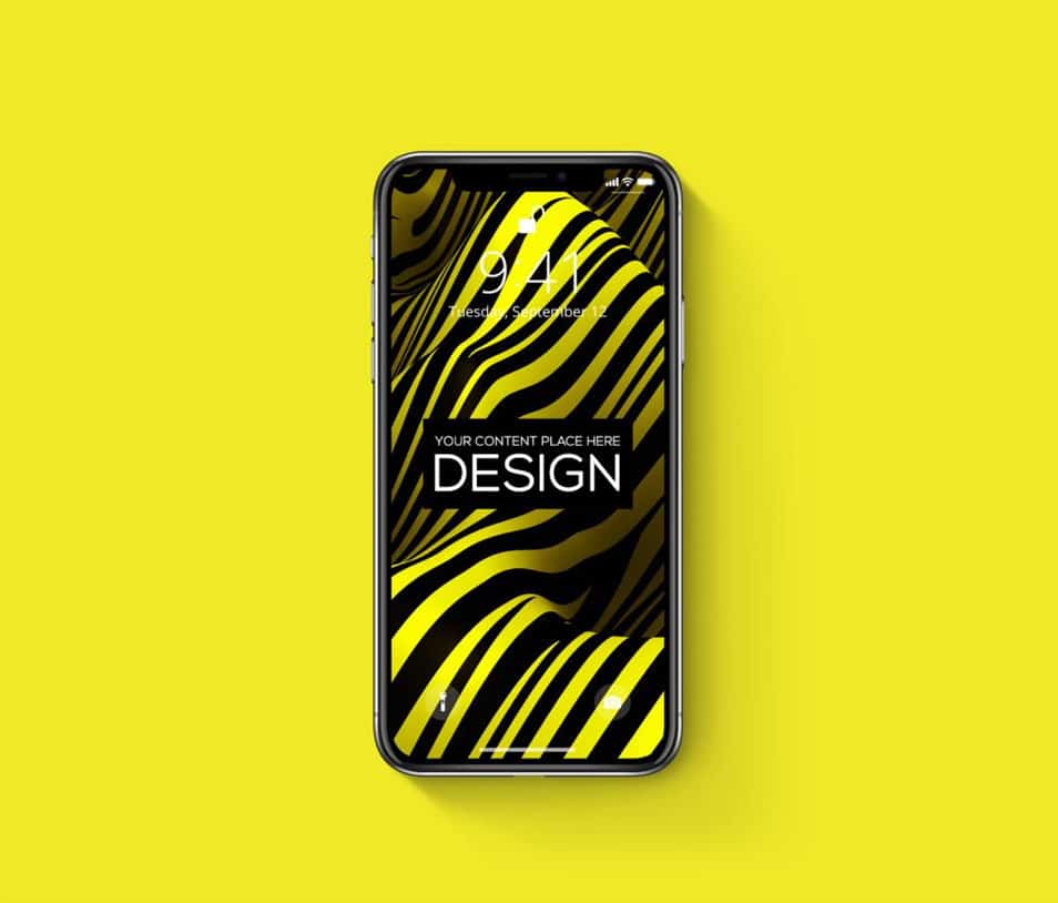 iPhone-X Realistic PSD Mockup