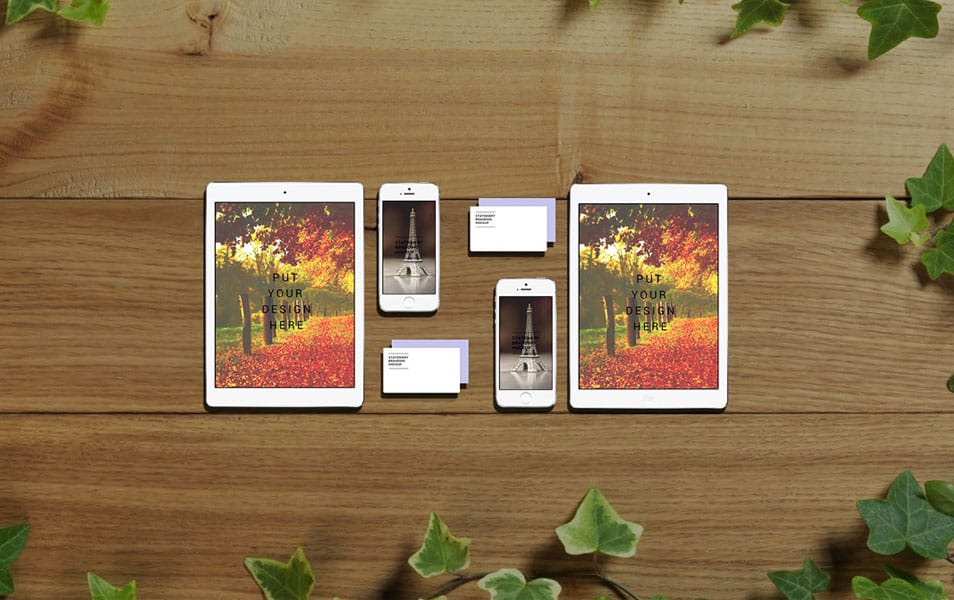 iPhone & iPad Set Mockup