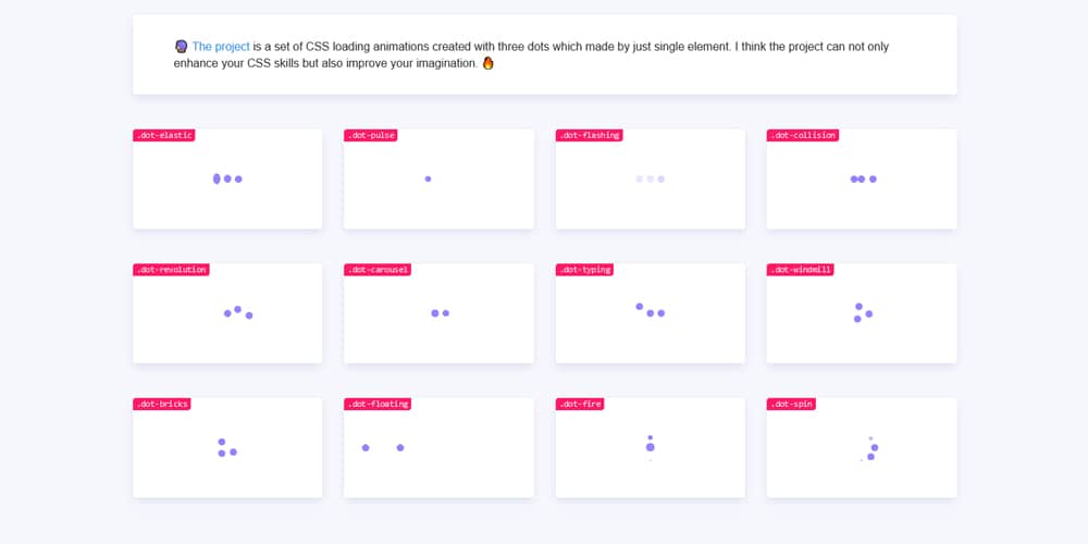 Nice Loading Animation for Websites 132 Three Dots
