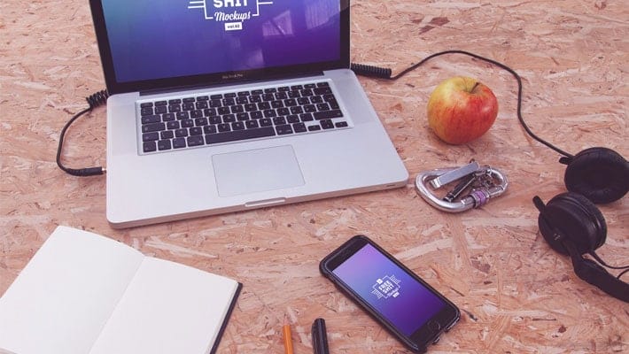 10 Free Hi-Res iPhone & MacBook Mockups