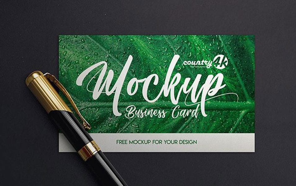 2 Free MockUps for Business Card
