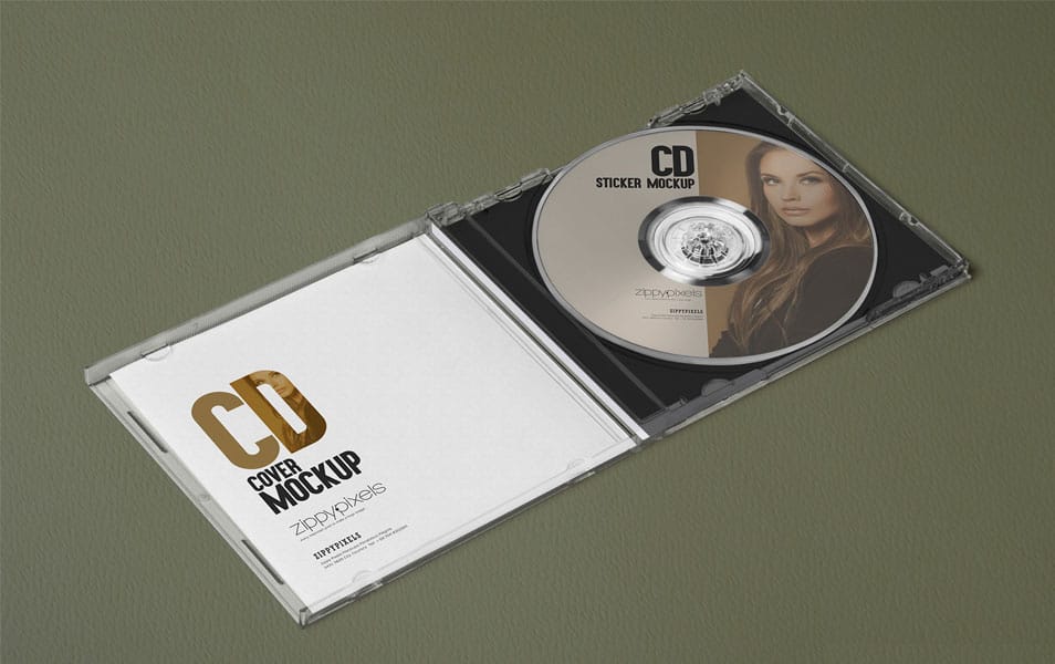 3 Free Outstanding Plastic CD Case Mockups