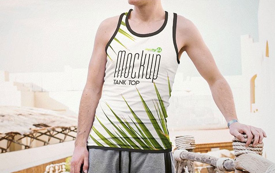 3 Free Tank Top PSD Mockups