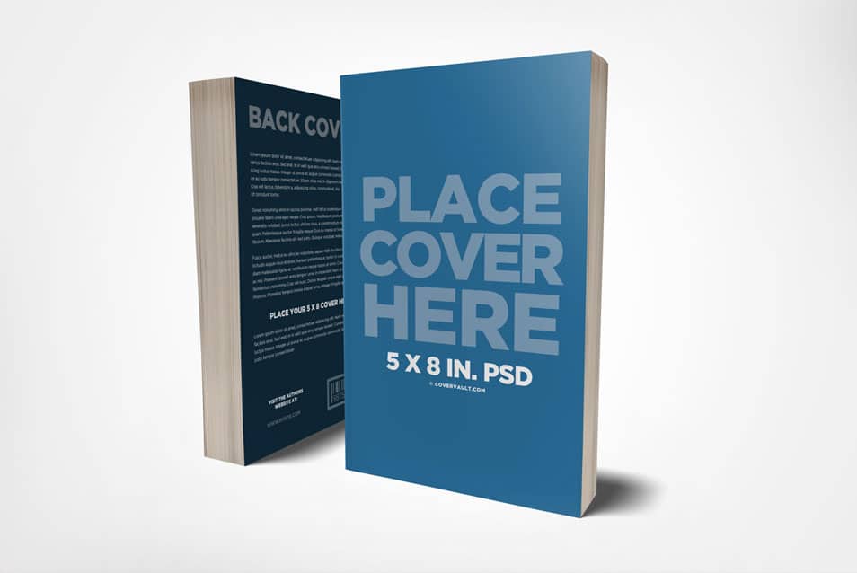 5 x 8 Front & Back Cover Book Mockup