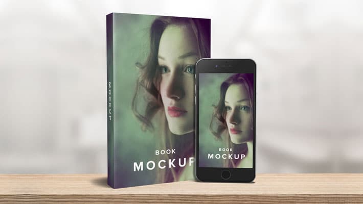 5 x 8 Paperback Book with iPhone Mockup5 x 8 Paperback Book with iPhone Mockup