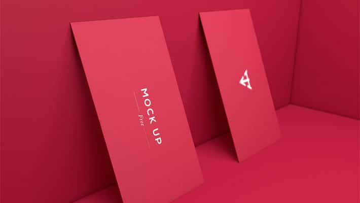 6 Business Cards MockUp
