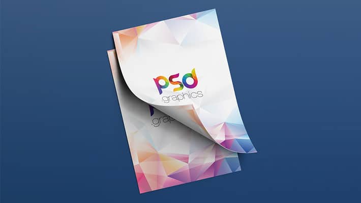 A4 Flyer Mockup Free PSD