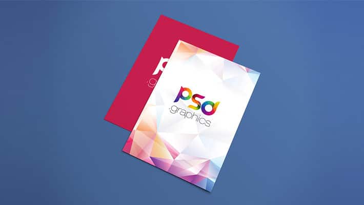 A4 Flyer Poster Mockup Free PSD