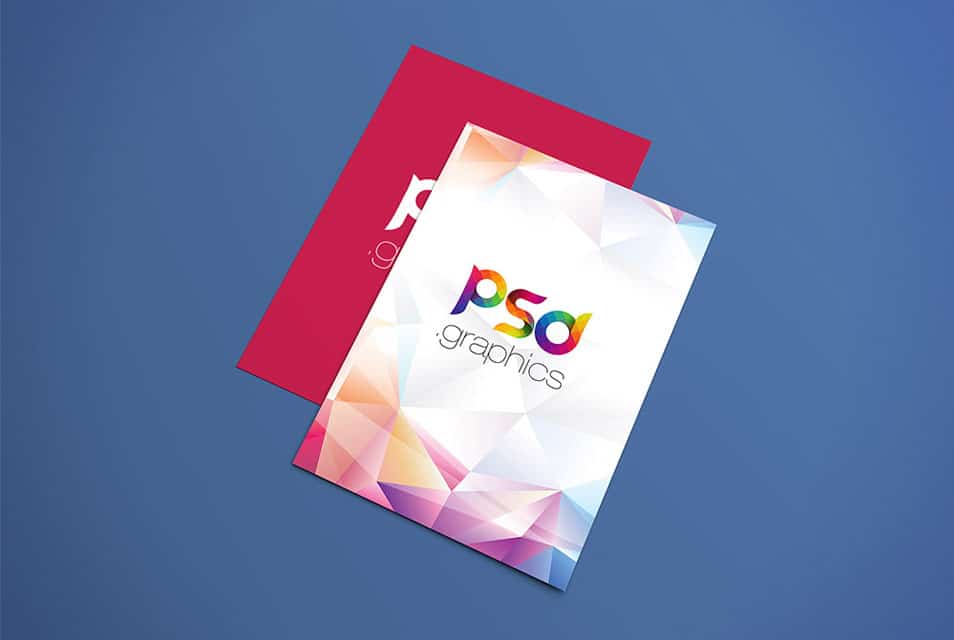 A4 Flyer Poster Mockup Free PSD