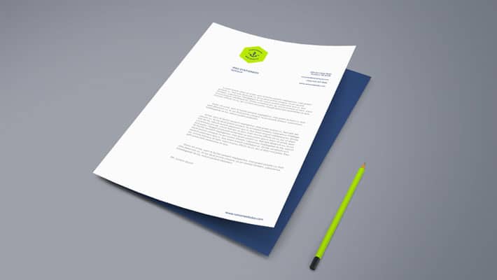 A4 Paper PSD Mockup