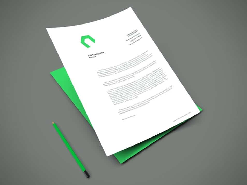 A4 Paper PSD Mockup
