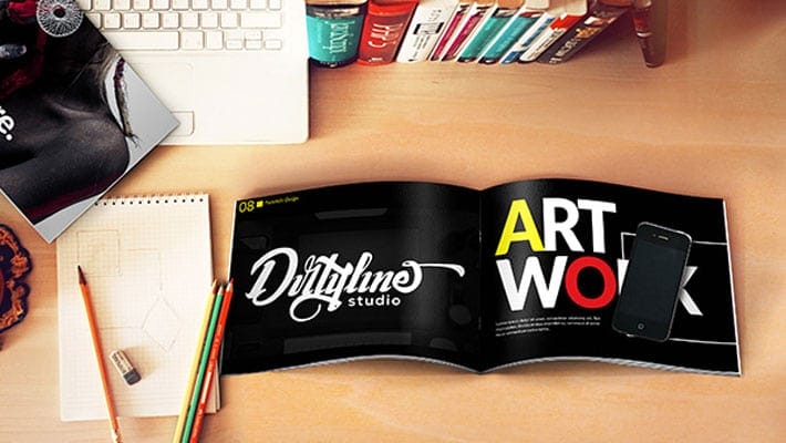 A5 Horizontal Brochure MockUp