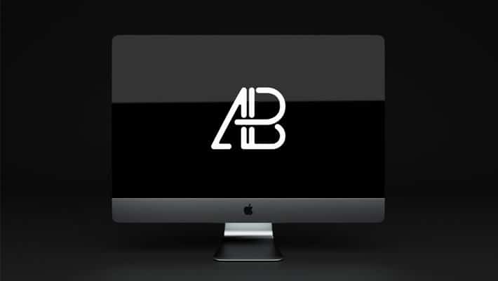 Animated iMac Pro PSD Mockup