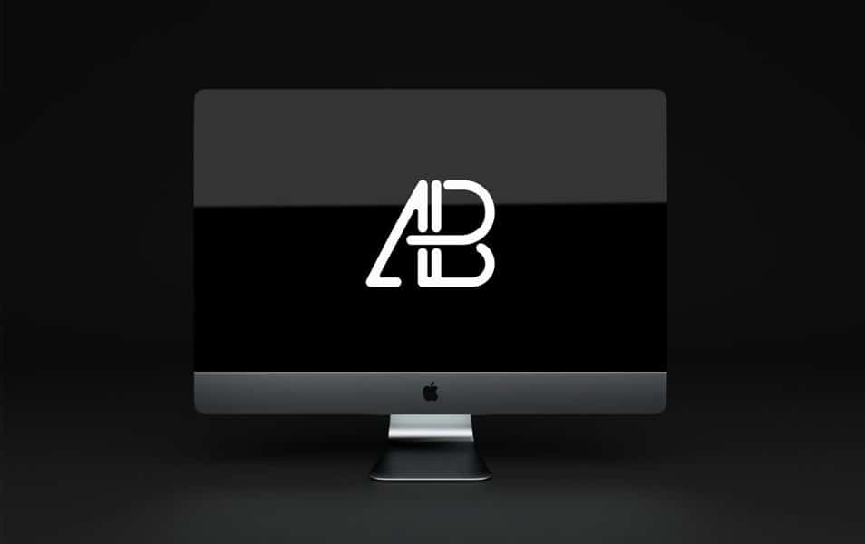 Animated iMac Pro PSD Mockup