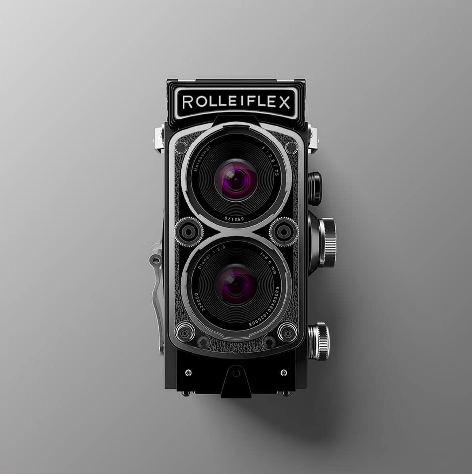 Antique Camera Free PSD Mockup