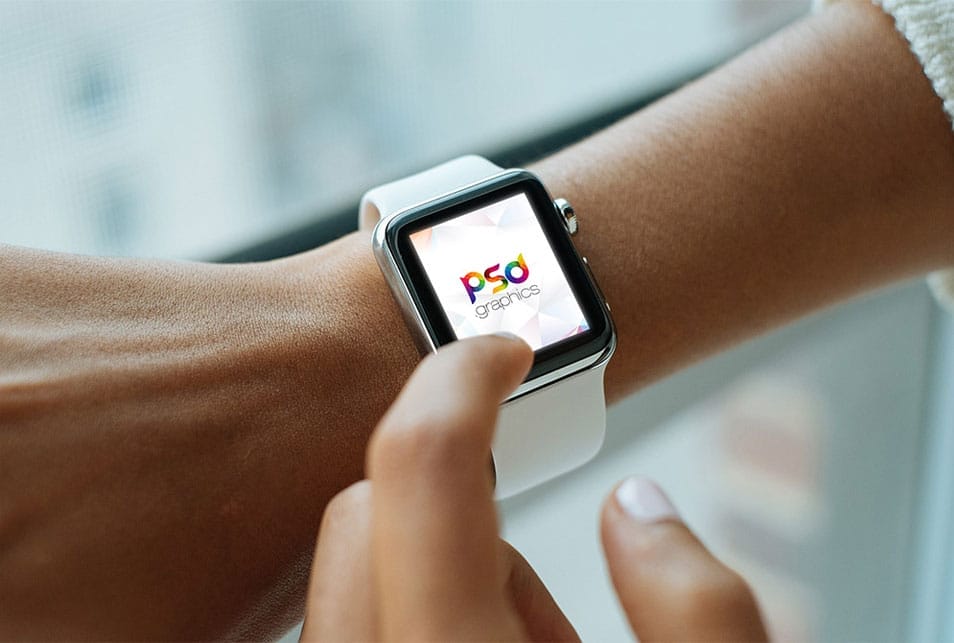 Apple Watch Mockup Free PSD