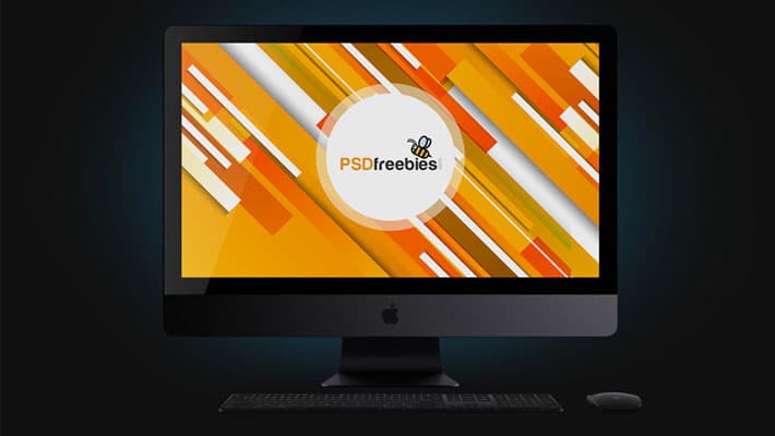 Apple iMac Pro Mockup Free PSD