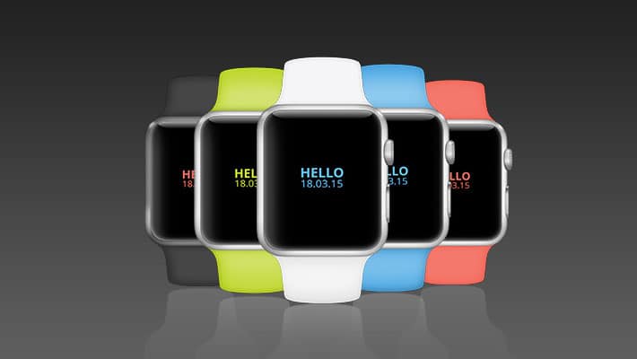 Apple iWatch PSD Mockup