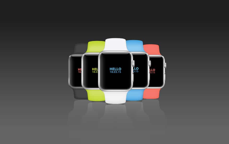 Apple iWatch PSD Mockup
