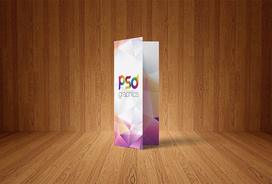 Bi-Fold Brochure Mockup Free PSD