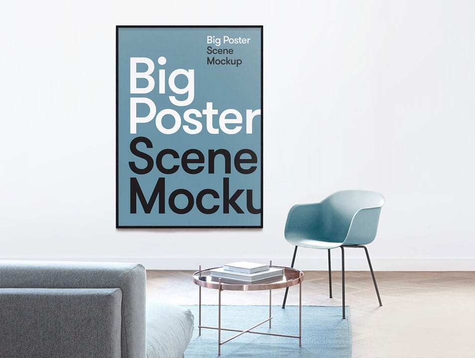 Big Poster Scene Mockup