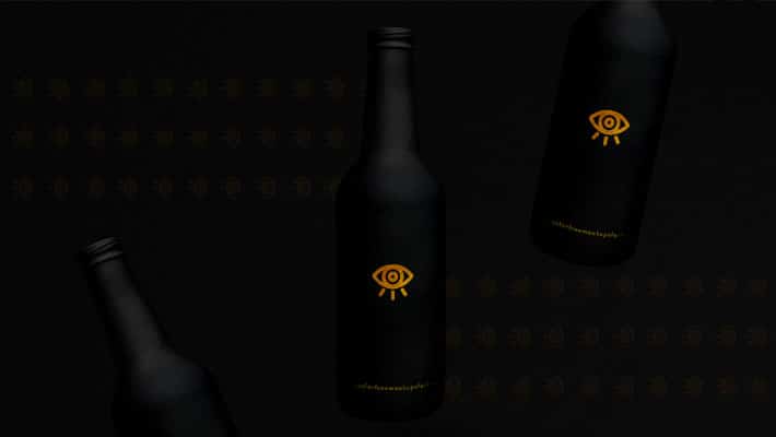 Black Beer Bottle Mockup