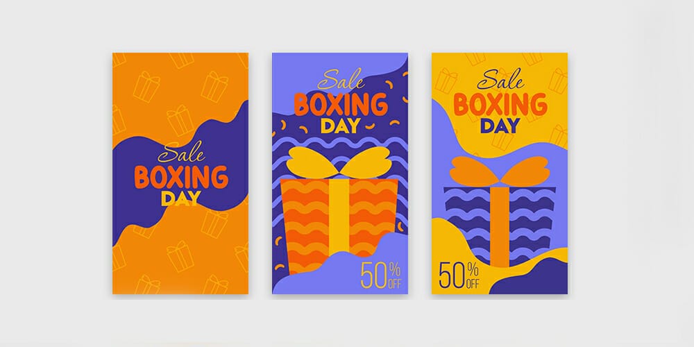 Boxing Day Sale Instagram Stories Templates