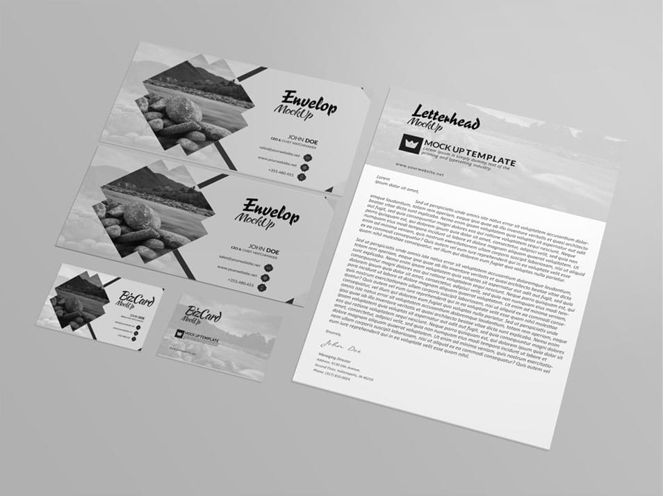 Brand Identity Mockup PSD Template