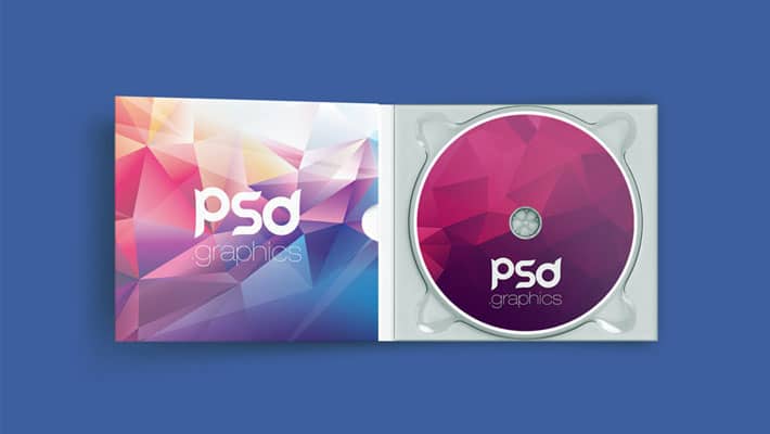 CD DVD Case Mockup Free PSD