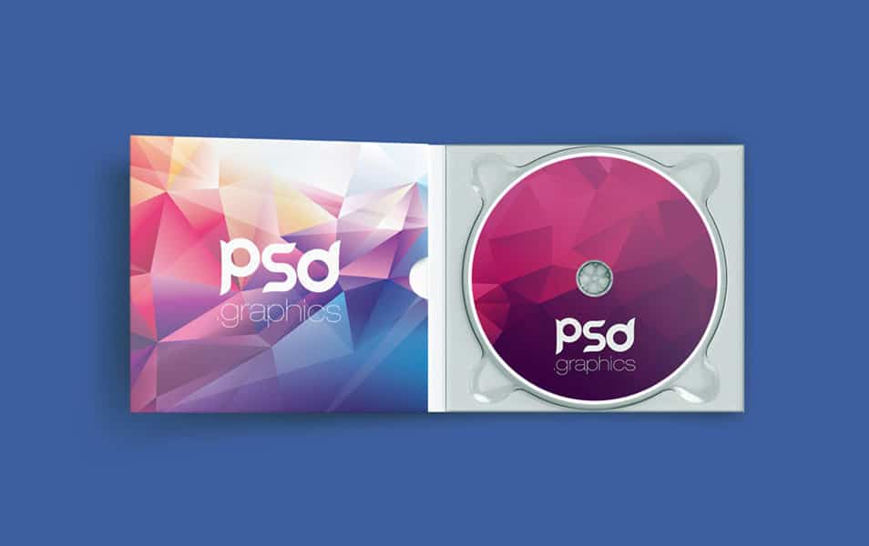 CD DVD Case Mockup Free PSD