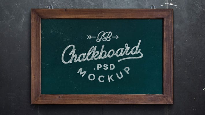 Chalkboard MockUp PSD