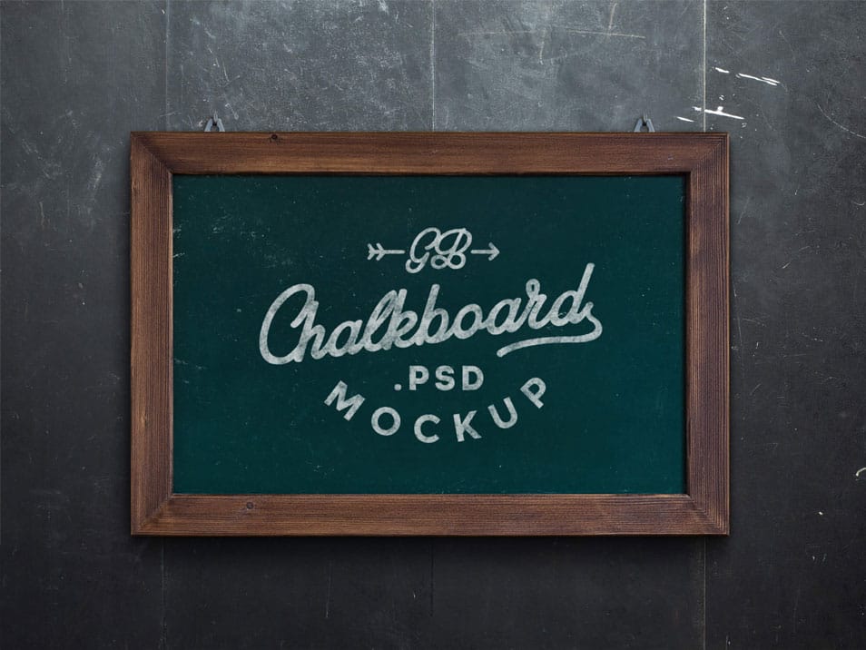 Chalkboard MockUp PSD