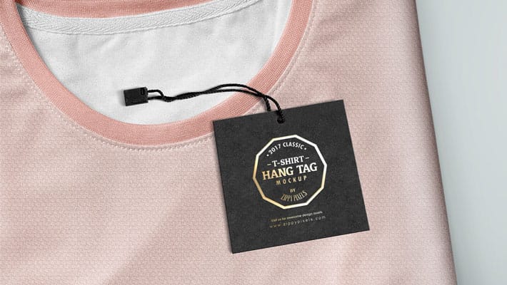 Classy Label Tag Mockup