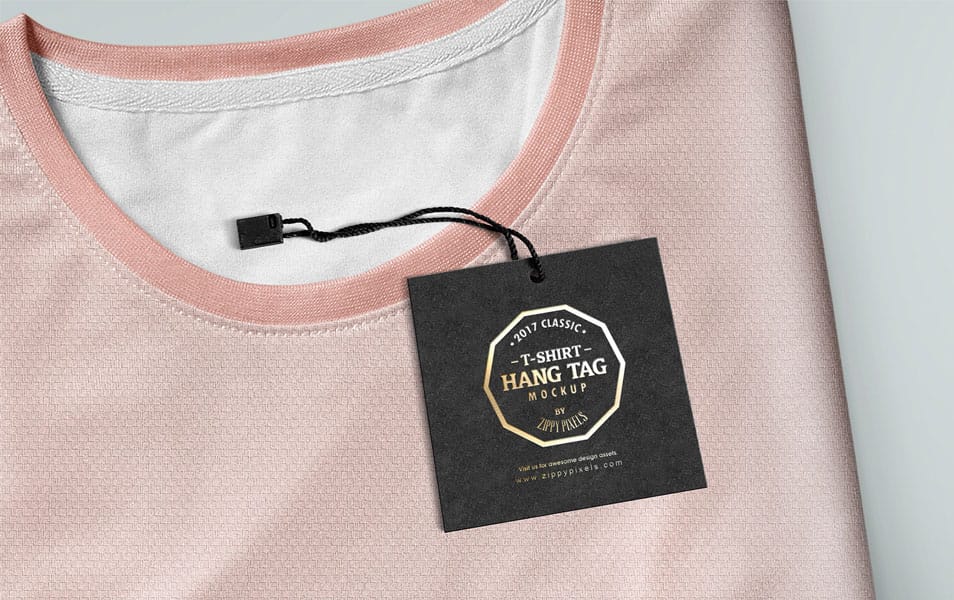 Classy Label Tag Mockup