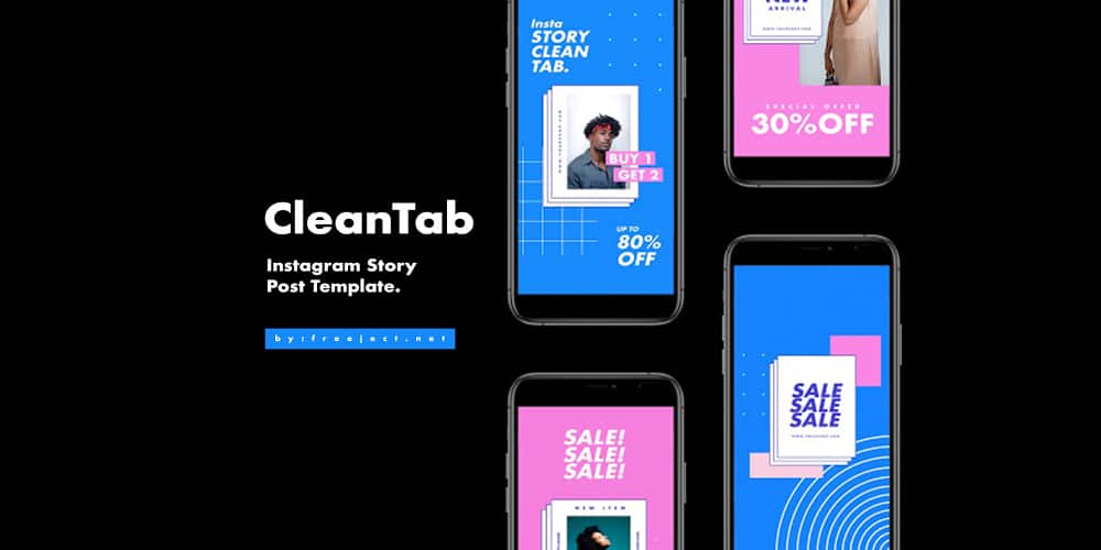 CleanTab Instagram Story Post Template