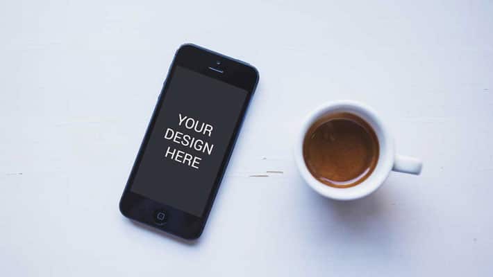 Coffee iPhone 6 Mockup