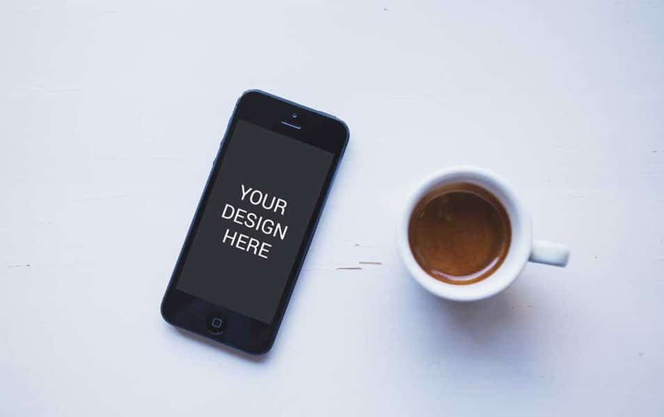 Coffee iPhone 6 Mockup