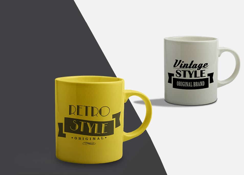 Color Changeable Coffee Mug Mock-Up Template