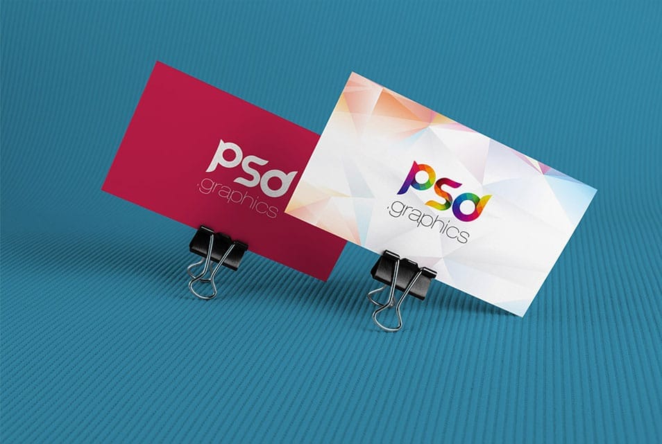 Corporate Business Card Mockup Free PSD
