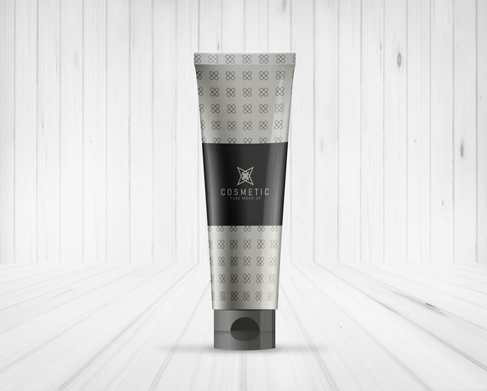 Cosmetic Tube Packaging Design MockUp