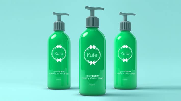 Cosmetics Dispenser Bottle Mockup PSD