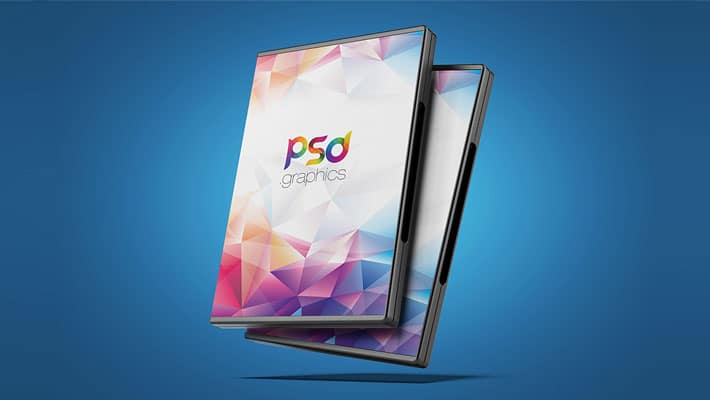 DVD Box Cover Mockup Free PSD