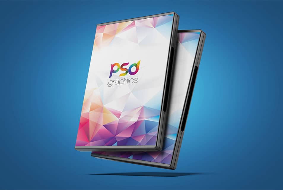 DVD Box Cover Mockup Free PSD
